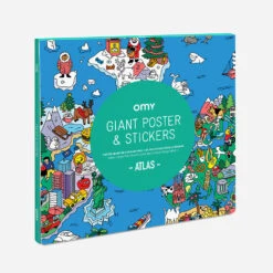 Poster Géant & 100 Stickers - Omy