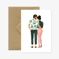 Carte Postale Loving Hipsters - All The Way To Say