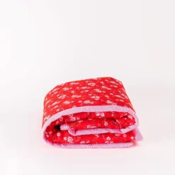 Plaid Bébé - Pivoine Rouge Petit Pan