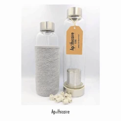 Gourde En Verre + Perles Céramique 420 Ml - Apothicaire