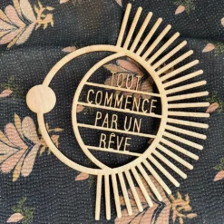 Tout Commence Par Un RĂȘve - DĂ©coration Murale En Bois
