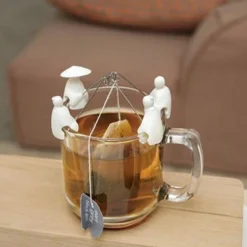 Support Sachet De Thé Pêcheurs Blanc - KIKKERLAND