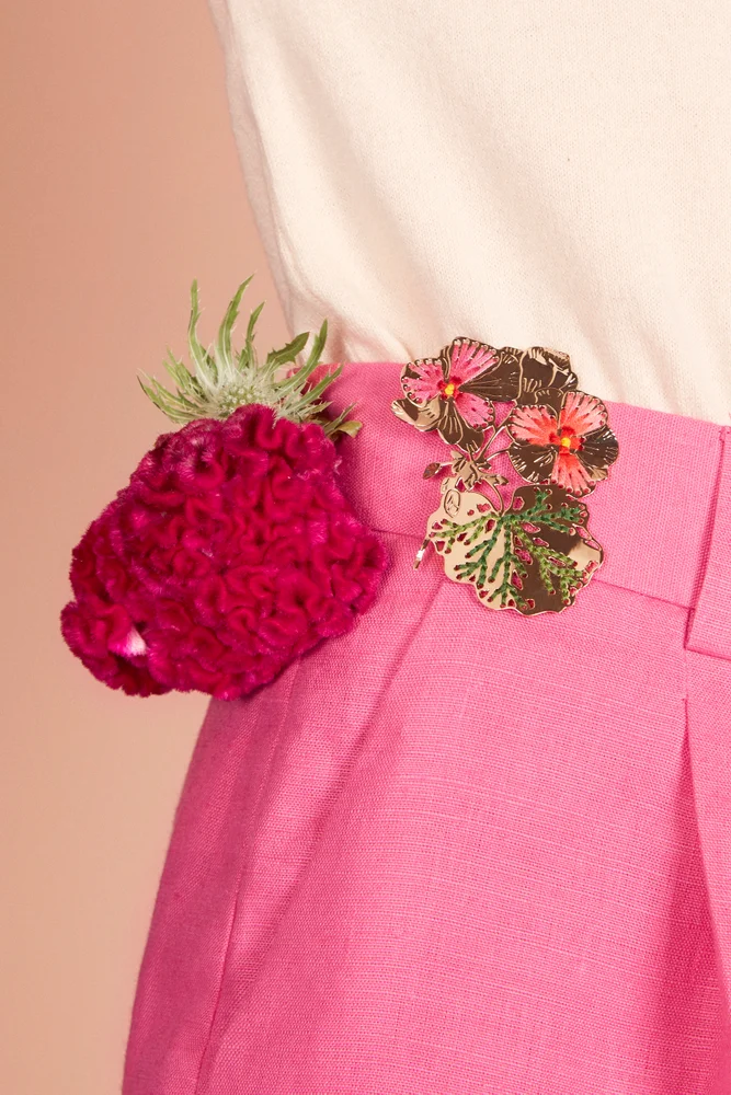 GERANIUM - BROCHE XL- Christelle Dit Christensen – Image 3