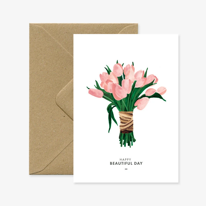 Carte Postale Beautiful Tulips - All The Way To Say