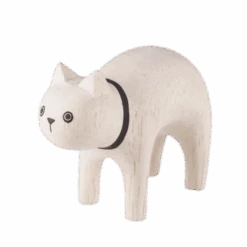 Pole Pole Chat Blanc En Bois - T Lab