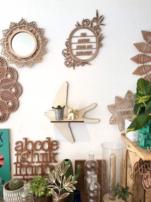 Décoration Murale En Bois Personnalisable - Découpe Laser – Image 2