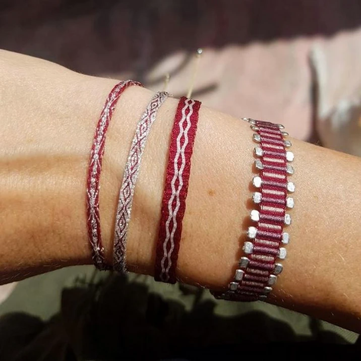 Bracelet Tressé Grand Rouge - Mazonia – Image 2