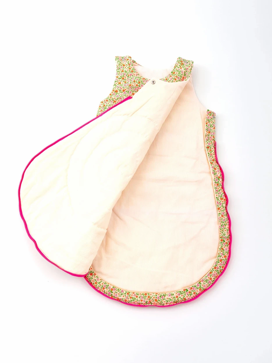 Gigoteuse Turbulette 6 - 12 Mois - Flower Power Rose Petit Pan – Image 3