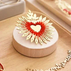 Broche Coeur Flamboyant - Pin's XL - Christelle Dit Christensen